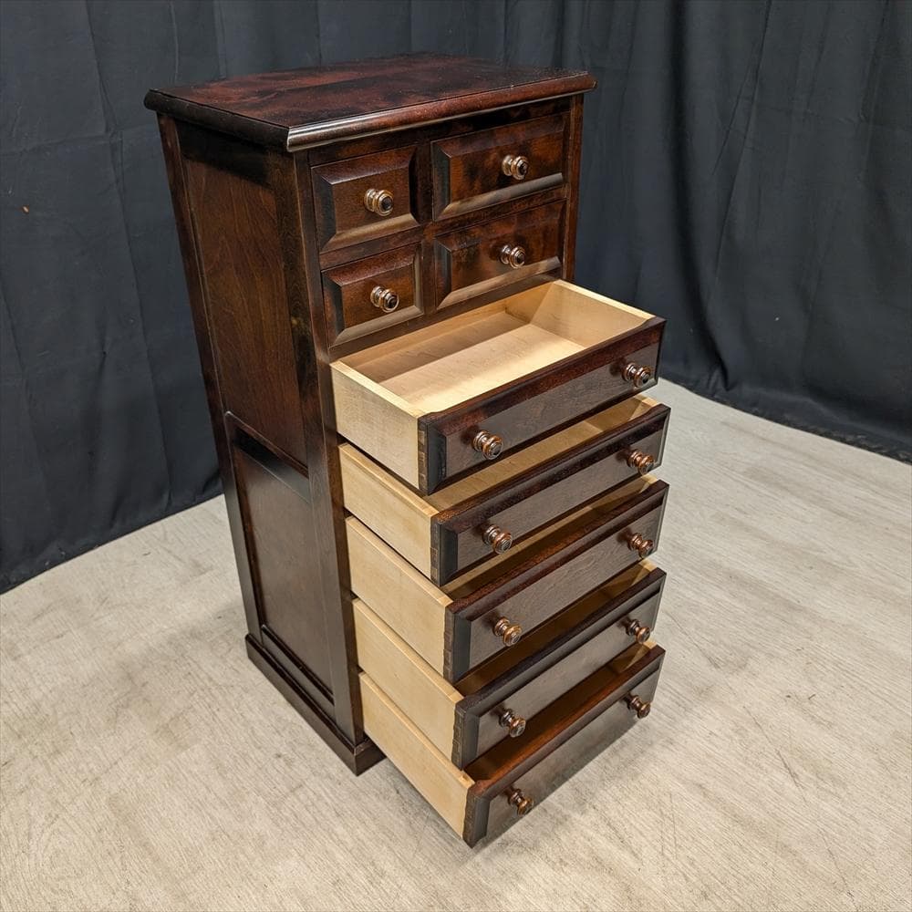 北海道民芸家具　無垢　整理箪笥　小物　タンス　箪笥　チェスト　引き出し　ドロワー