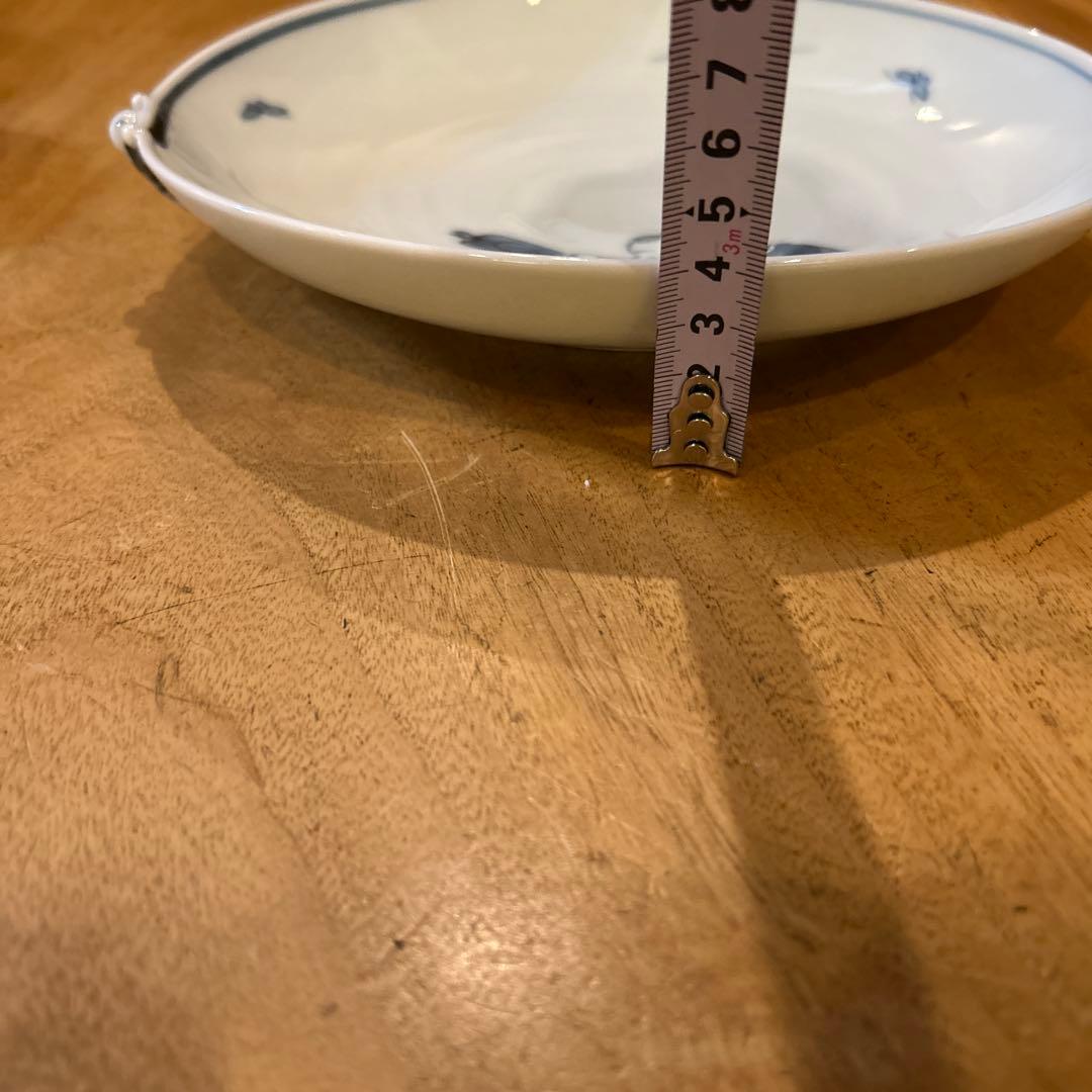 波佐見焼　洸琳窯　一閑人　色絵唐子絵変わり皿　五枚　大皿一枚　箱付