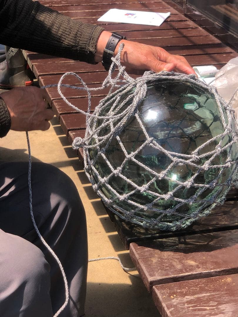 ［値下げ相談⭕️美品］浮き玉[ガラス玉］一個です！直径約40cm