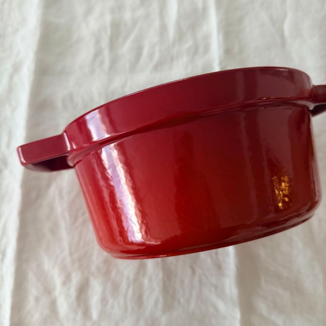 STAUB ココット ラウンド 20cm チェリー 鋳鉄鍋