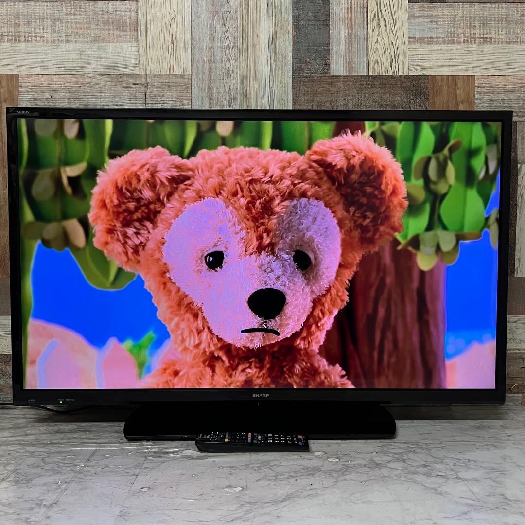 全国送料込❣️シャープAQUOS40型地デジBSCS内蔵テレビ外付HDD録画対応