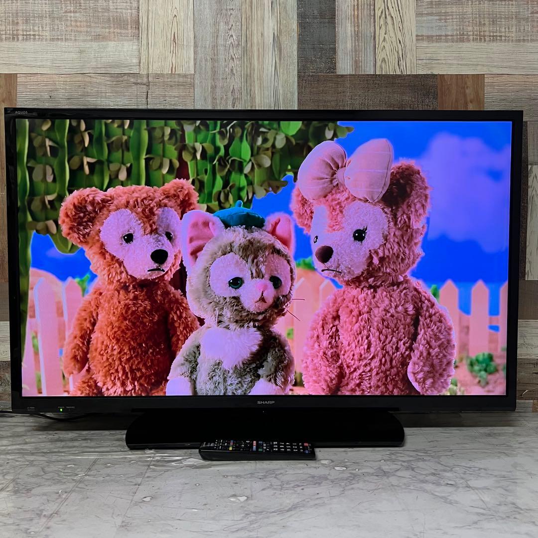 全国送料込❣️シャープAQUOS40型地デジBSCS内蔵テレビ外付HDD録画対応
