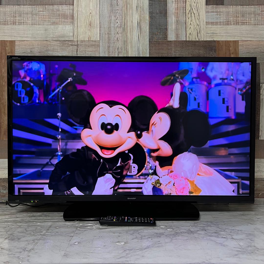全国送料込❣️シャープAQUOS40型地デジBSCS内蔵テレビ外付HDD録画対応