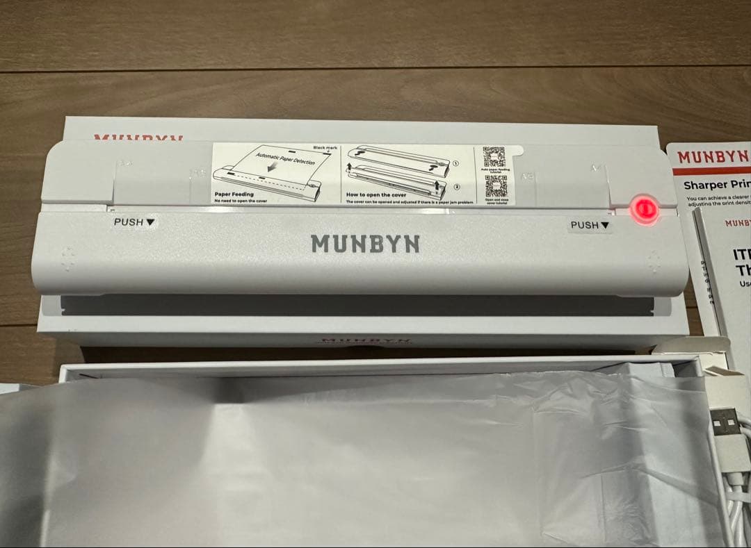 【中古美品】MUNBYN ITP02 サーマルプリンター