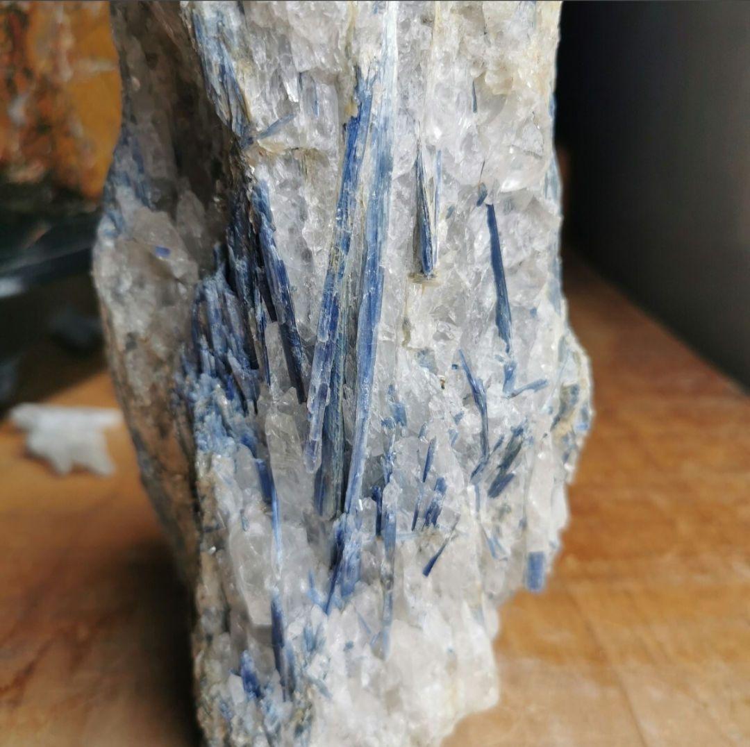 カイヤナイト　3.2キロ　鑑賞石　石 置物　オブジェ　インテリア