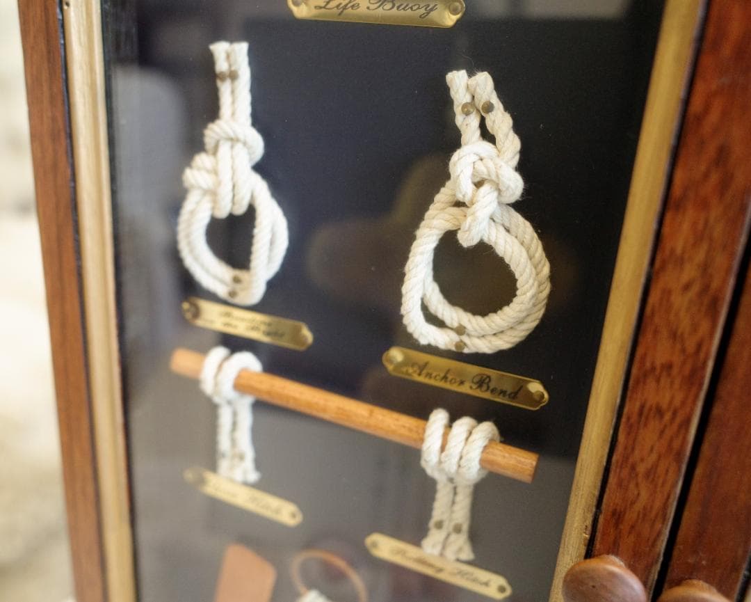 ロープノット額 ロープワーク棚チェスト