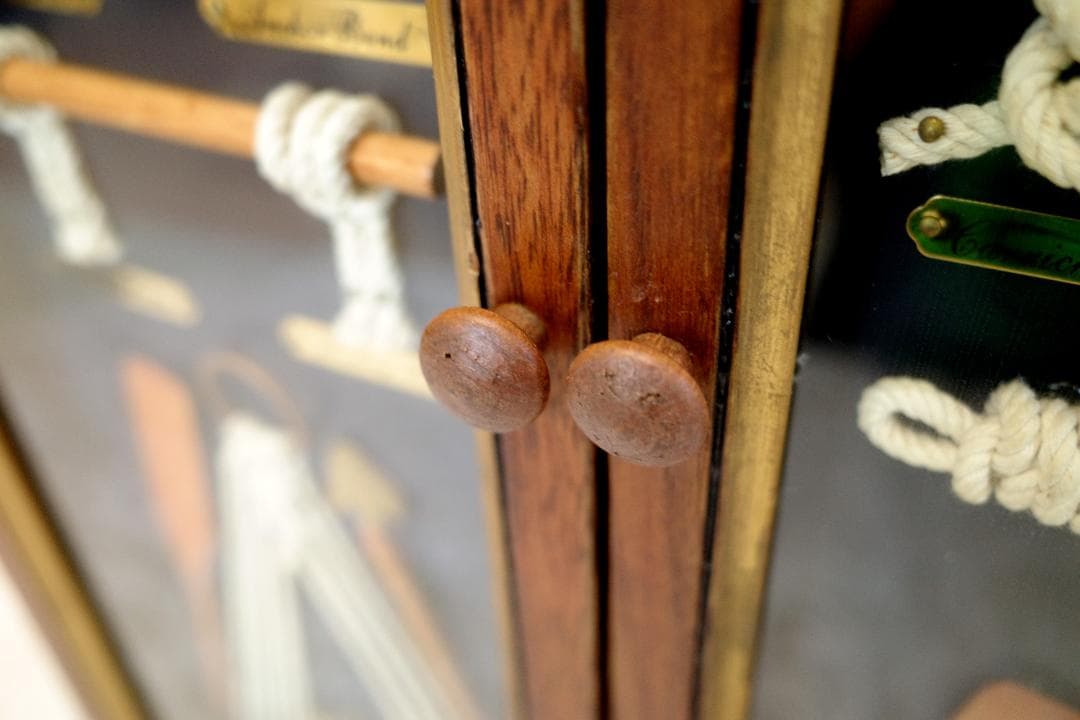 ロープノット額 ロープワーク棚チェスト