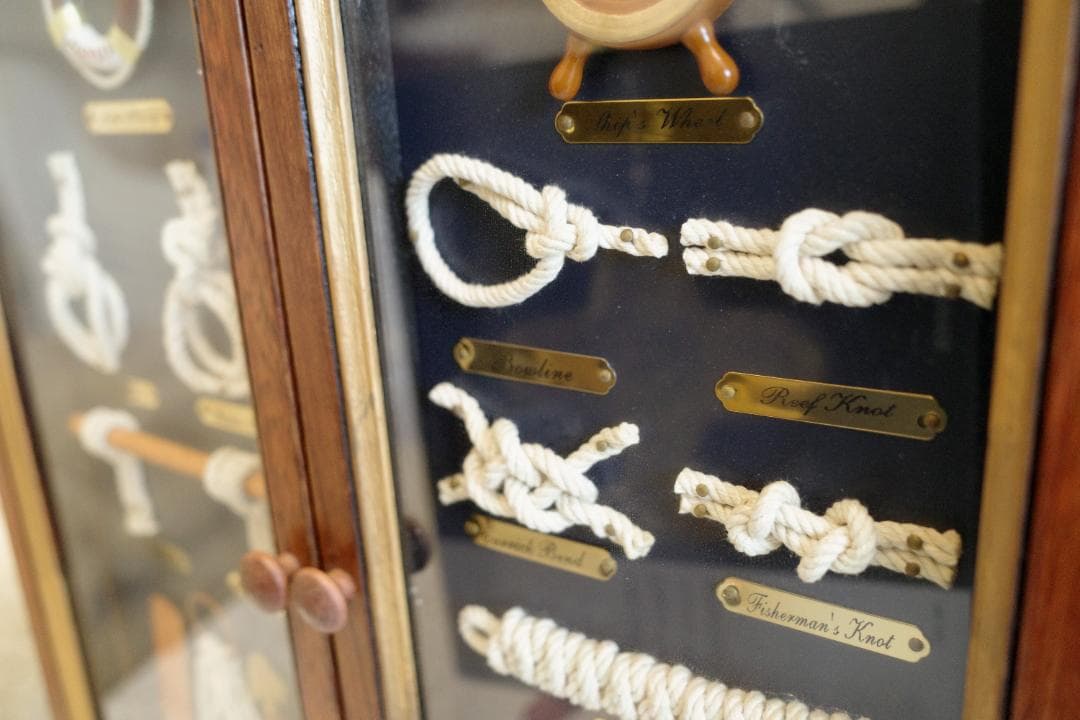 ロープノット額 ロープワーク棚チェスト