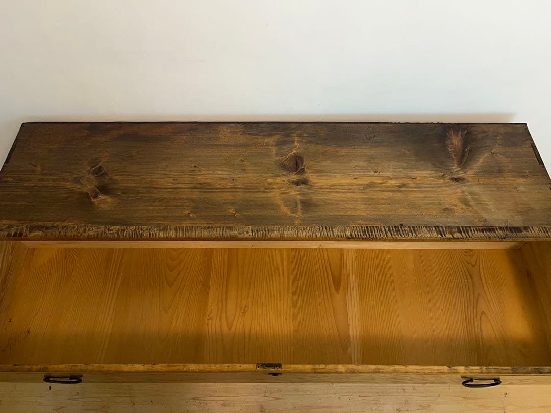 ローボード　木製　棚　M118　古道具　古家具　ビンテージ　アンティーク