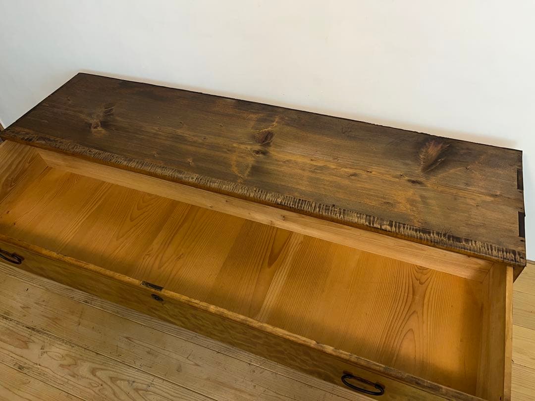 ローボード　木製　棚　M118　古道具　古家具　ビンテージ　アンティーク