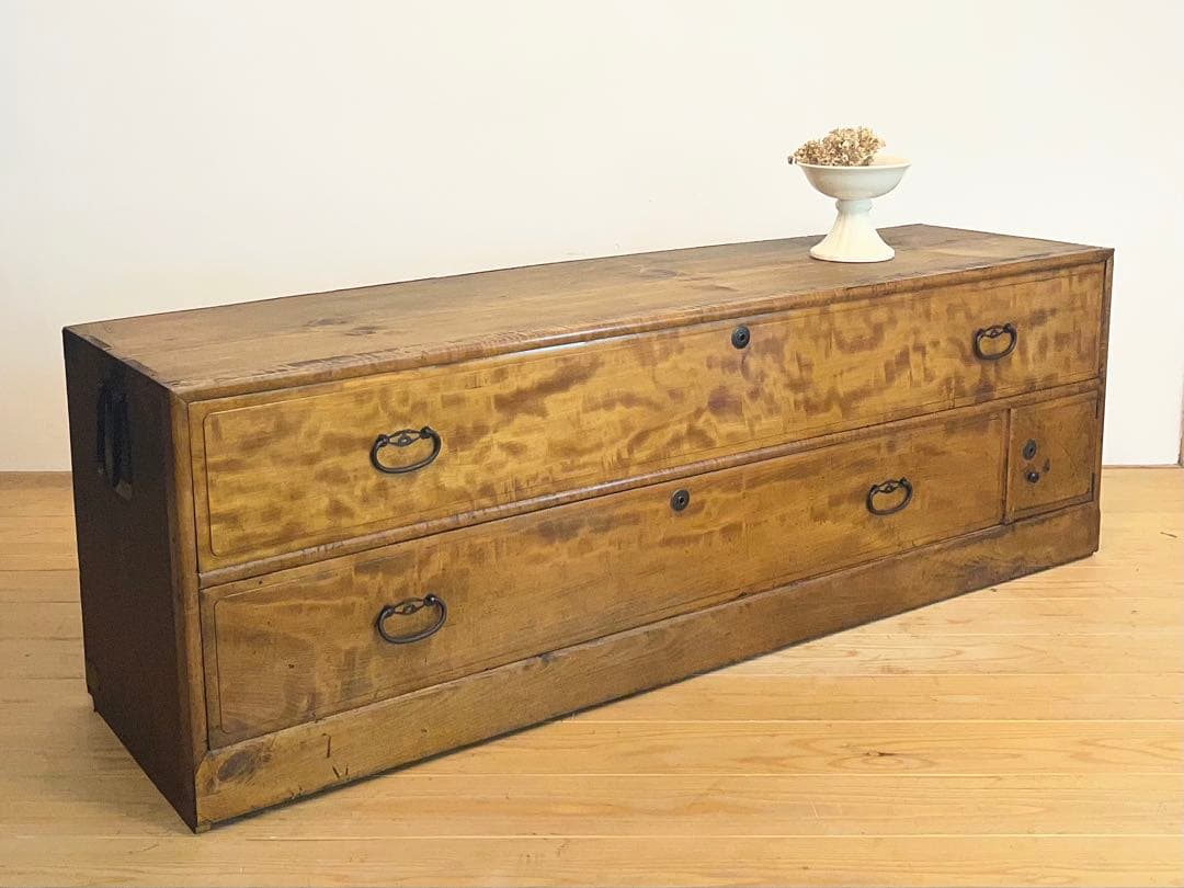 ローボード　木製　棚　M118　古道具　古家具　ビンテージ　アンティーク