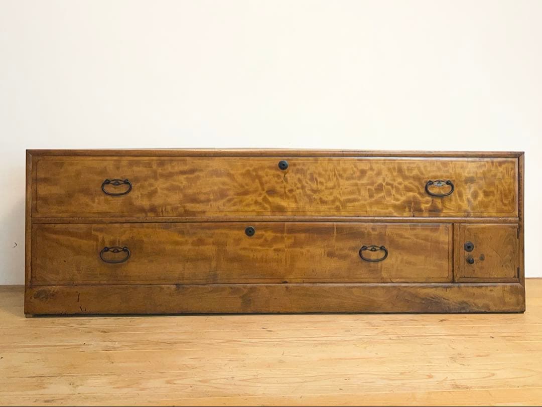 ローボード　木製　棚　M118　古道具　古家具　ビンテージ　アンティーク