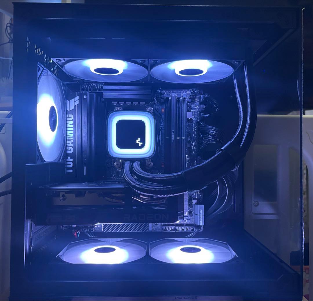 Ryzen7-9700X、RX9060XT16GB搭載、自作デスクトップPC