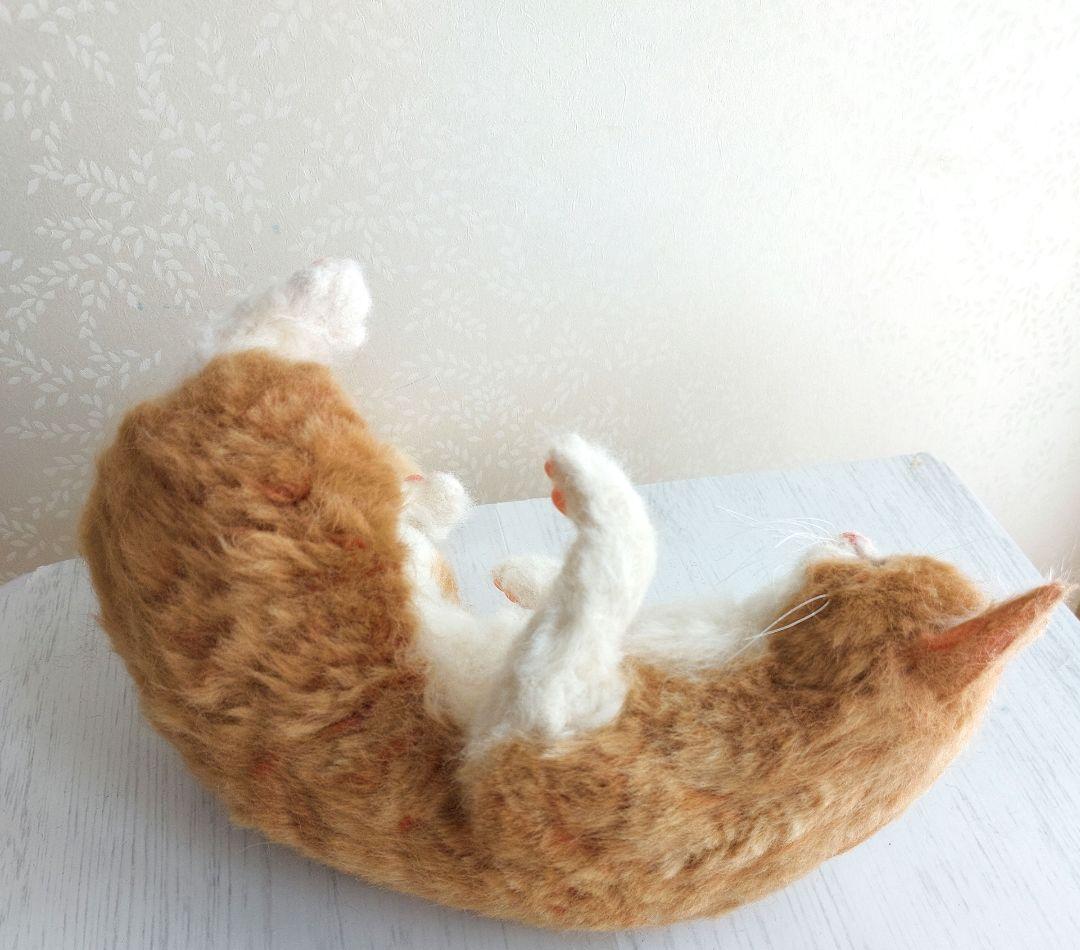 羊毛フェルト　ネコ