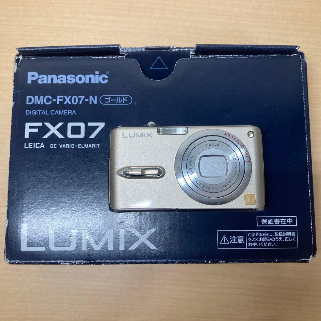 【完動品】Panasonic LUMIX DMC-FX07 ゴールド　動作確認済