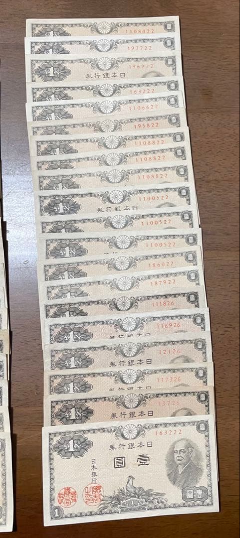 T*5様 日本銀行券A号 壹圓札 100枚セット 二宮尊徳 1円 状態　ピン札~