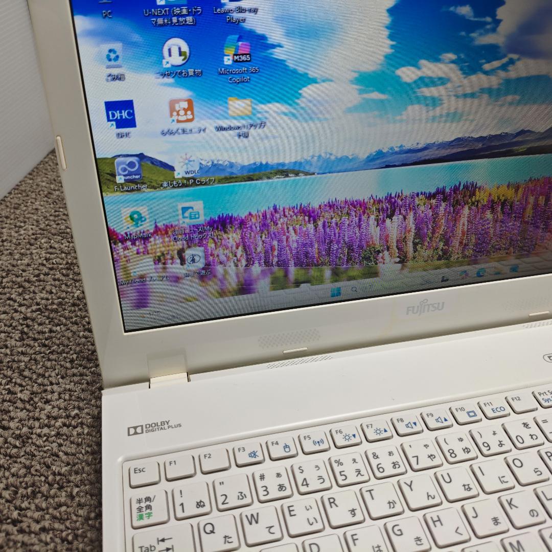 メモリ2倍Windows11✨リカバリ済・新品高速SSD 富士通ノートパソコン