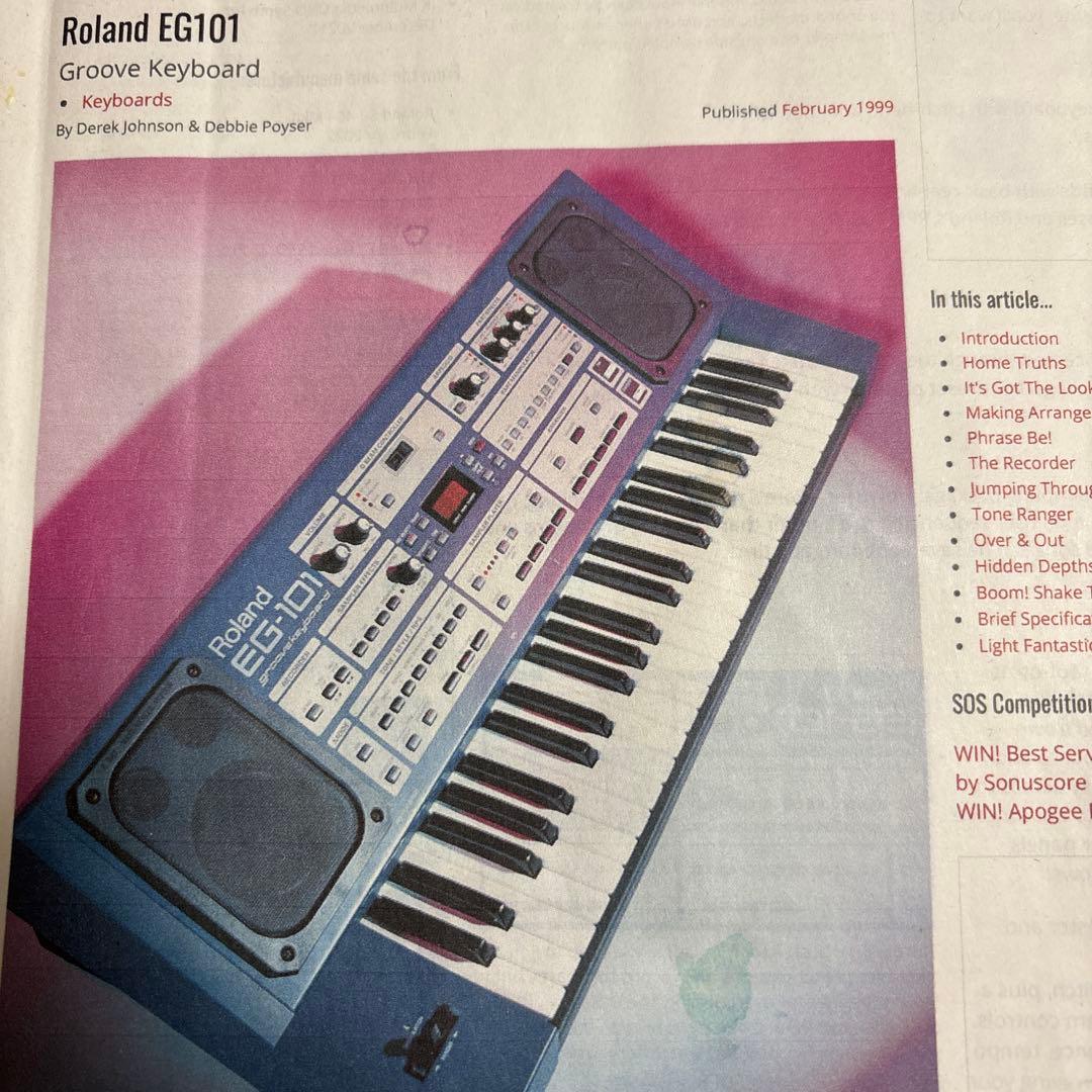 Roland EG-101 グルーブキーボード　【ハードケース付】