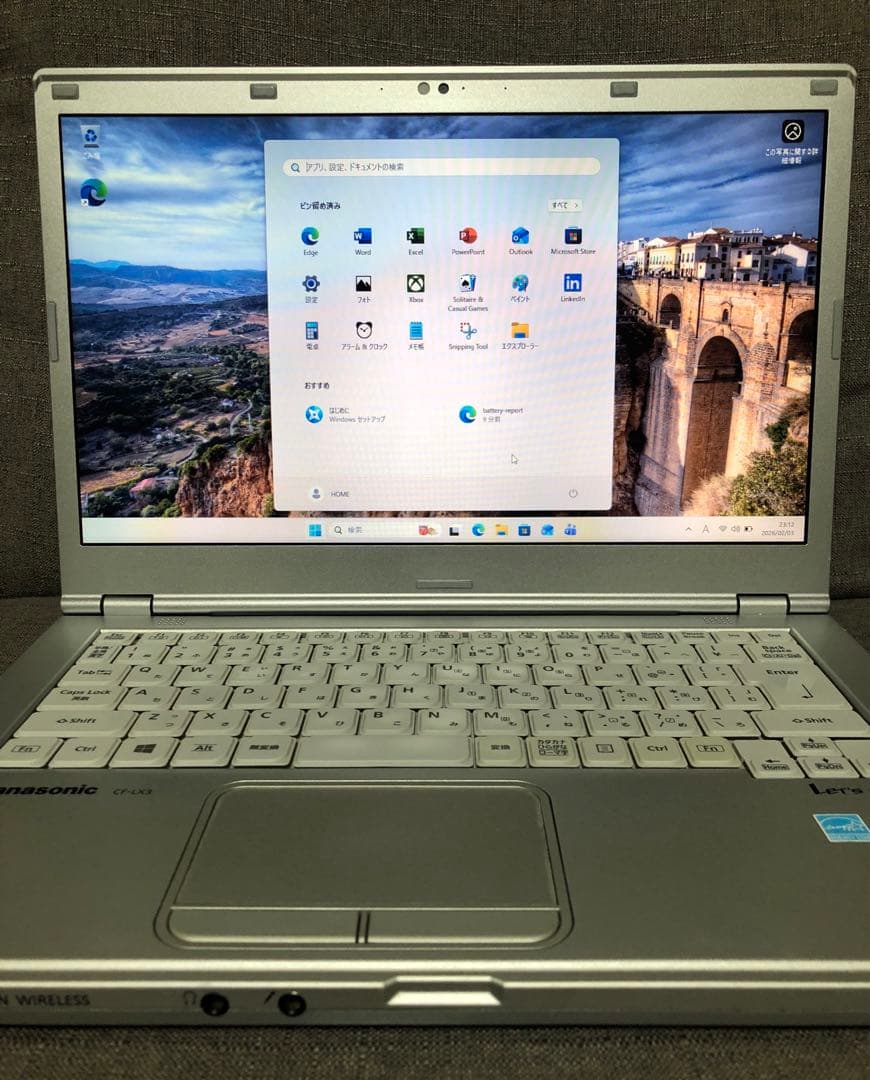 バッテリー：90%【良品】Let's note CF-LX3 SSD 大画面 ⑧