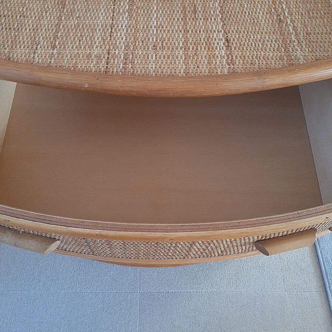 ラタン製5段チェスト