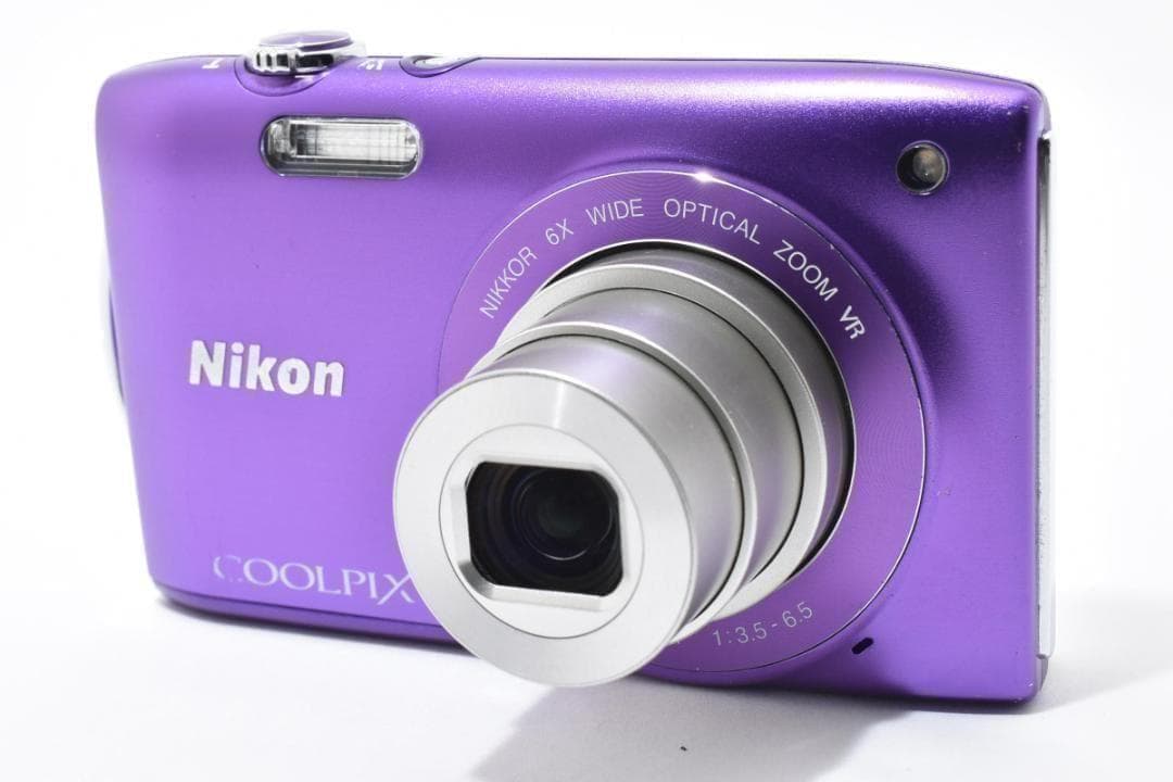 【美品・返品保証】　ニコン　Nikon COOLPIX S3300 パープル
