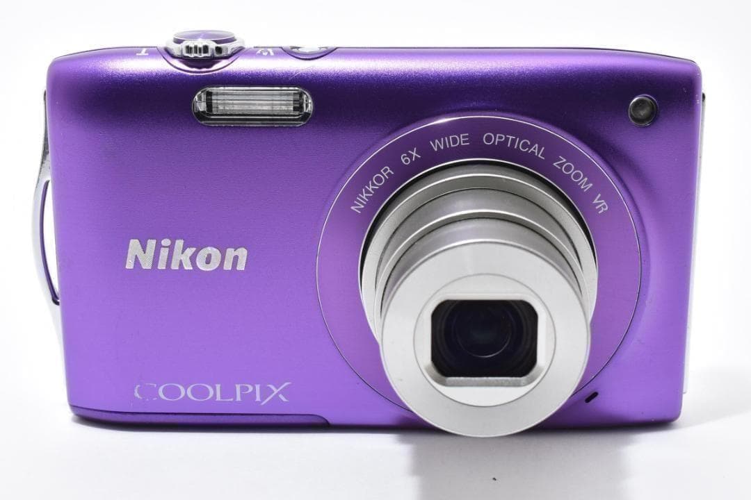 【美品・返品保証】　ニコン　Nikon COOLPIX S3300 パープル