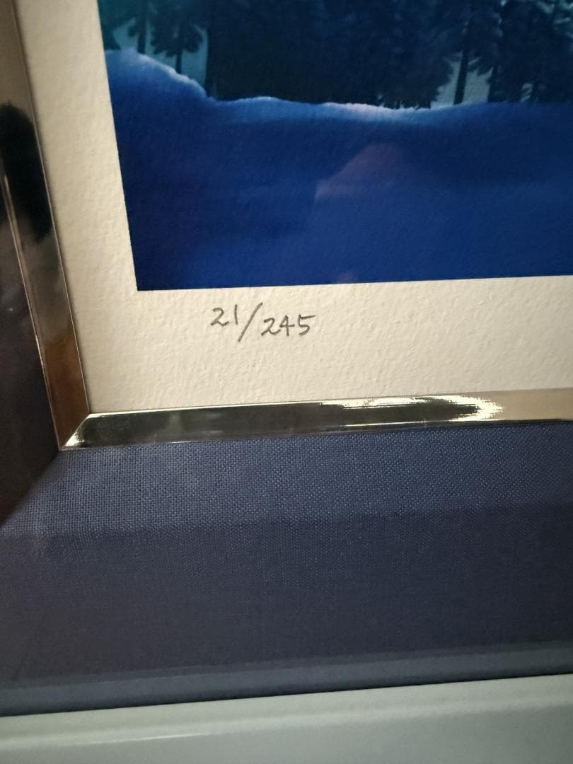 【KAGAYA】カガヤ　ジークレー版画　スノードロップ