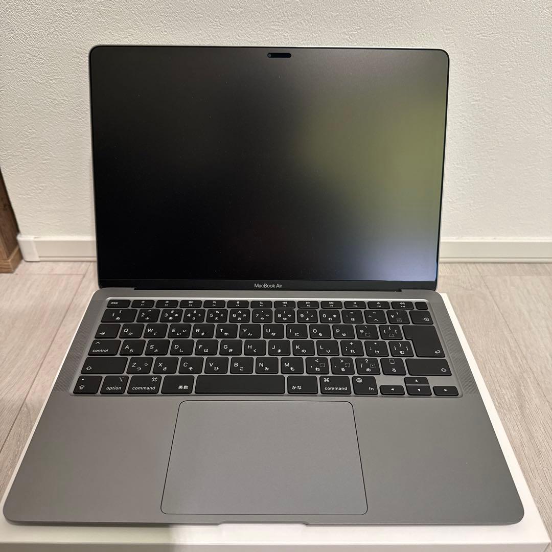 【ほぼ新品】MacBook Air スペースグレイM1 8GB256 充放電5回