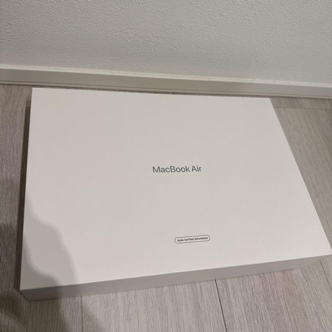 【ほぼ新品】MacBook Air スペースグレイM1 8GB256 充放電5回