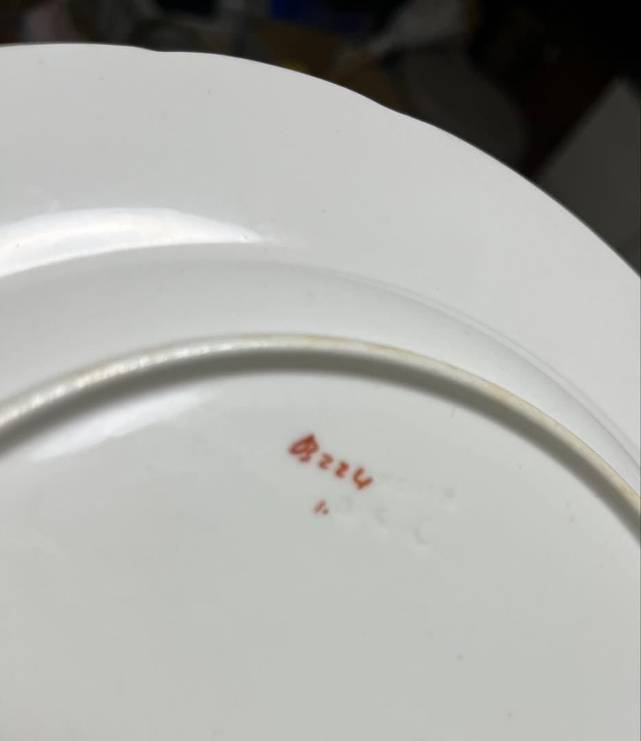 イギリス ミントン アンティーク ディナープレート 蝶