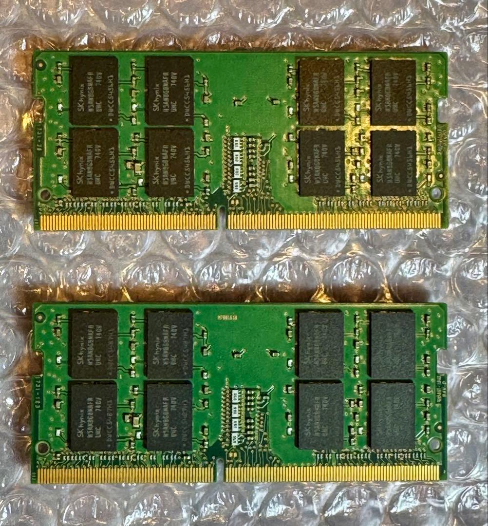 SK Hynix DDR4 SO-DIMM 32GB（16GB x2）正常動作品
