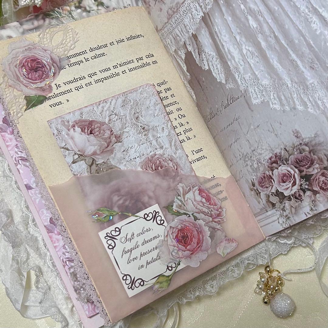薔薇とレースのジャンクジャーナル・雑記帳　フレンチシャビー・ウェディング♡