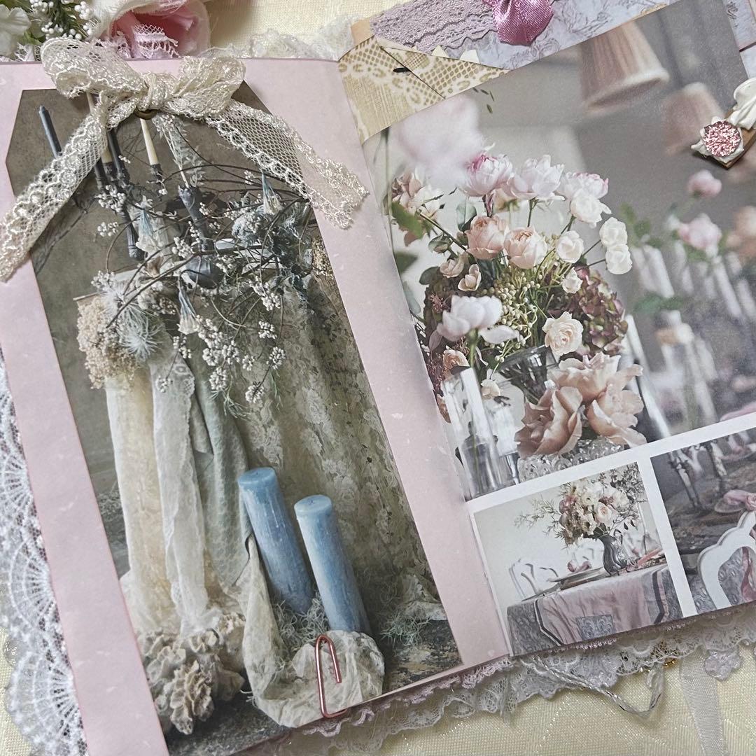 薔薇とレースのジャンクジャーナル・雑記帳　フレンチシャビー・ウェディング♡