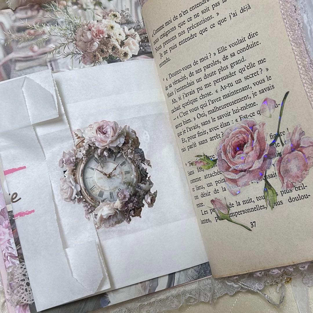 薔薇とレースのジャンクジャーナル・雑記帳　フレンチシャビー・ウェディング♡