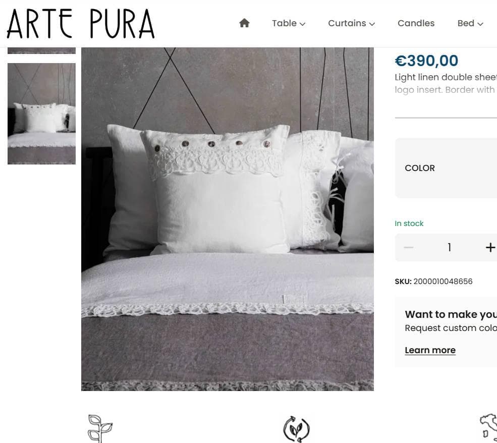 激安 新品 arte puraイタリア製 リネン フラットシーツ 高級レースお姫