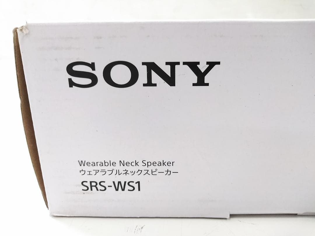 ソニー　SRS-WS1 ワイヤレス　ネックスピーカー　ホワイト◆