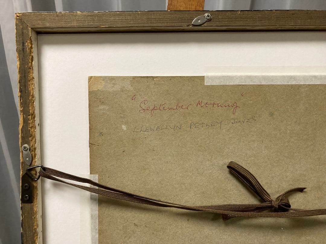 油彩 油絵 肉筆 風景画「ルウェリン・Ｐ・ジョーンズ9月の朝」 サイン F6号