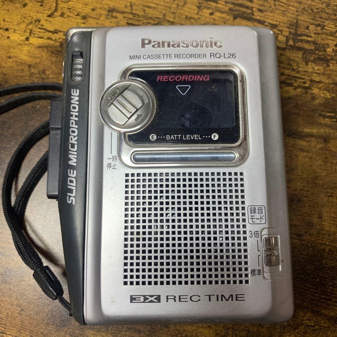 3F 【動作品】Panasonic ミニカセットレコーダー RQ-L26 パナソ