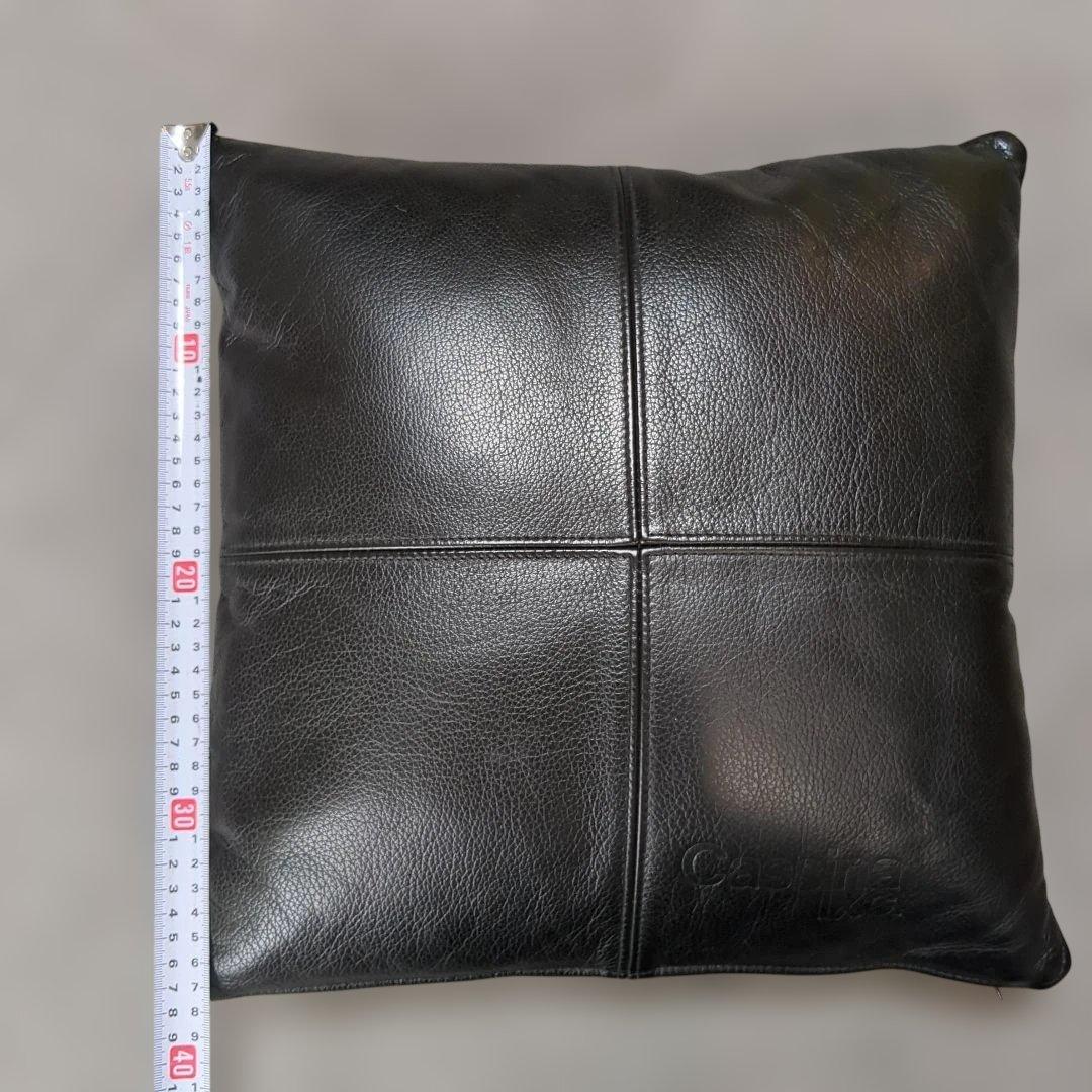 Cassina IXC レザー クッション 黒 ①