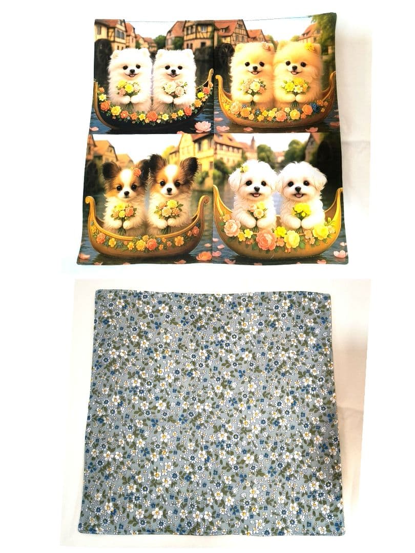 Yourelia様】ハンドメイドオーダー★犬猫★ポーチ&巾着&ハンカチ10点