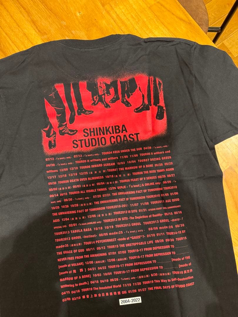 DIR EN GREY STUDIO COAST ラストライブTシャツ
