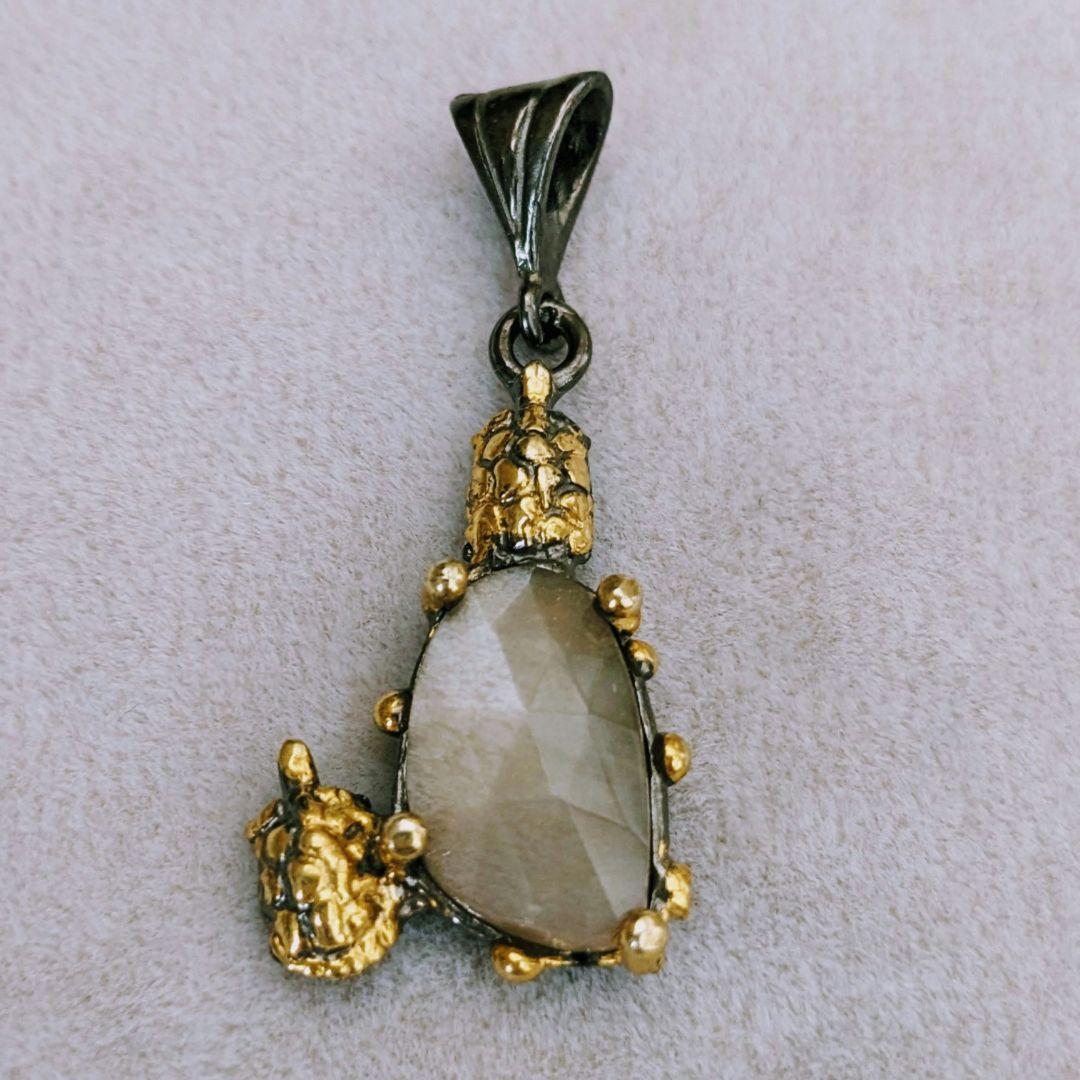 ＊NEW＊ トルコ製 ハンドメイド 天然石 ペンダントトップ シルバー925