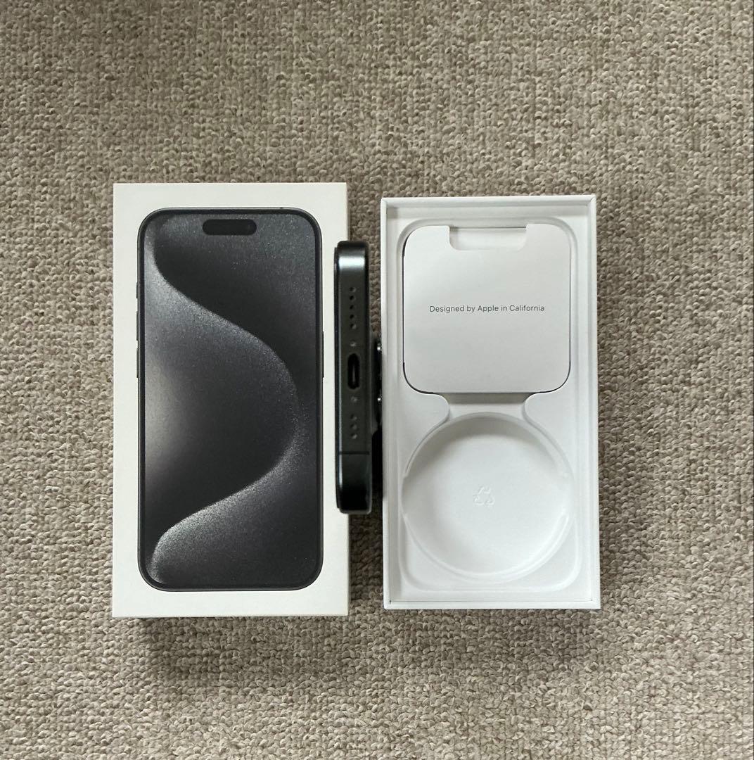 Apple iPhone15Pro 128GB ブラックチタニウム