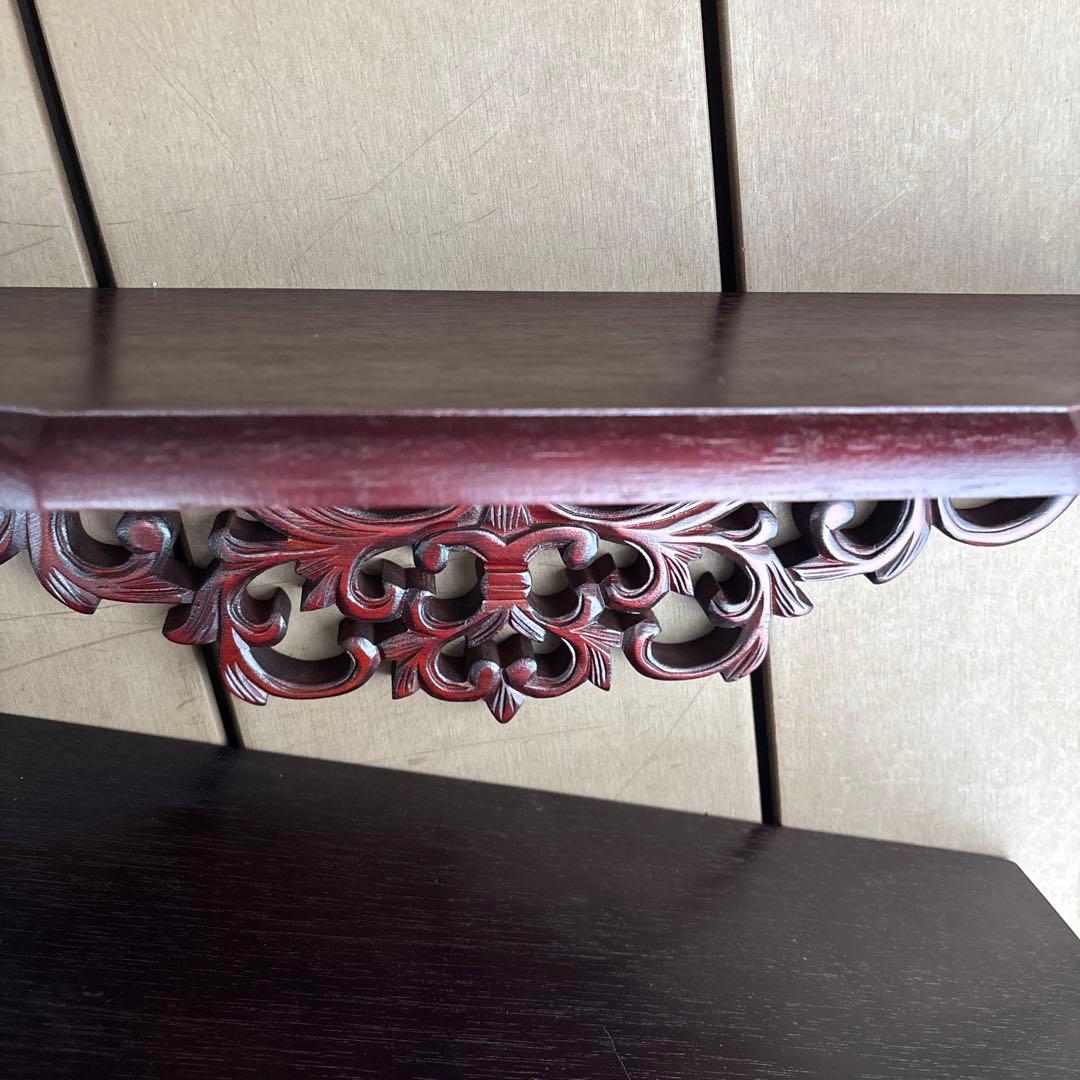 アンティーク　棚　ウォールシェルフ　木製　ラック　インテリア　ヴィンテージ