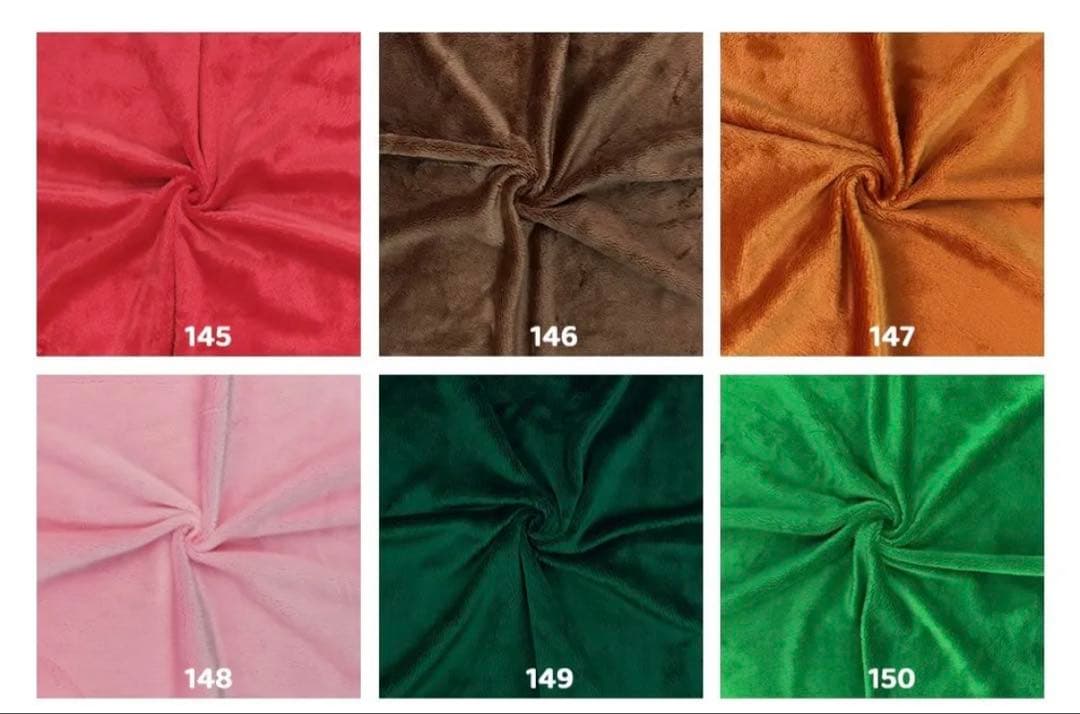 推しぬい 髪生地 サンプル一覧 ①