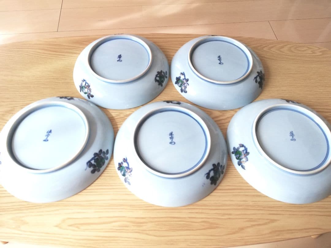 源右衛門　伊万里風　松絵　中皿　5枚セット