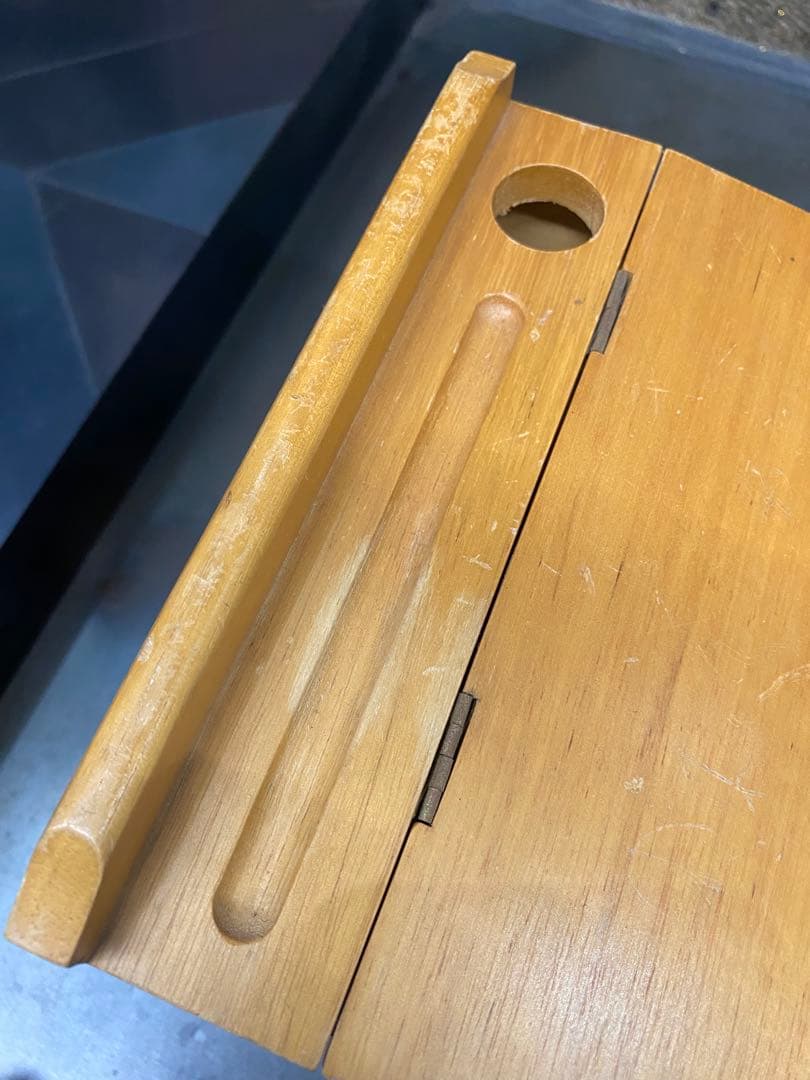 ヴィンテージ ミニチュア 学習デスク&チェア 木製 収納付き vintage