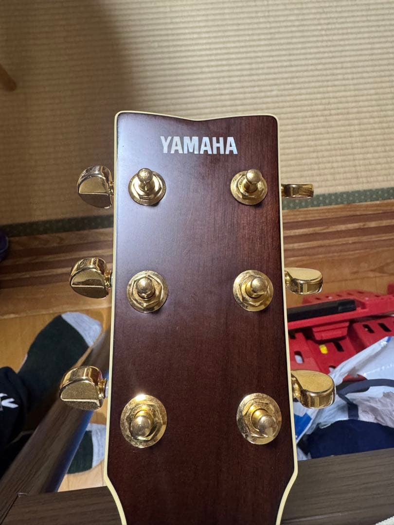 調整済み超低弦高の牛骨サドルヤマハll6ARE‼️エレアコ仕様‼️