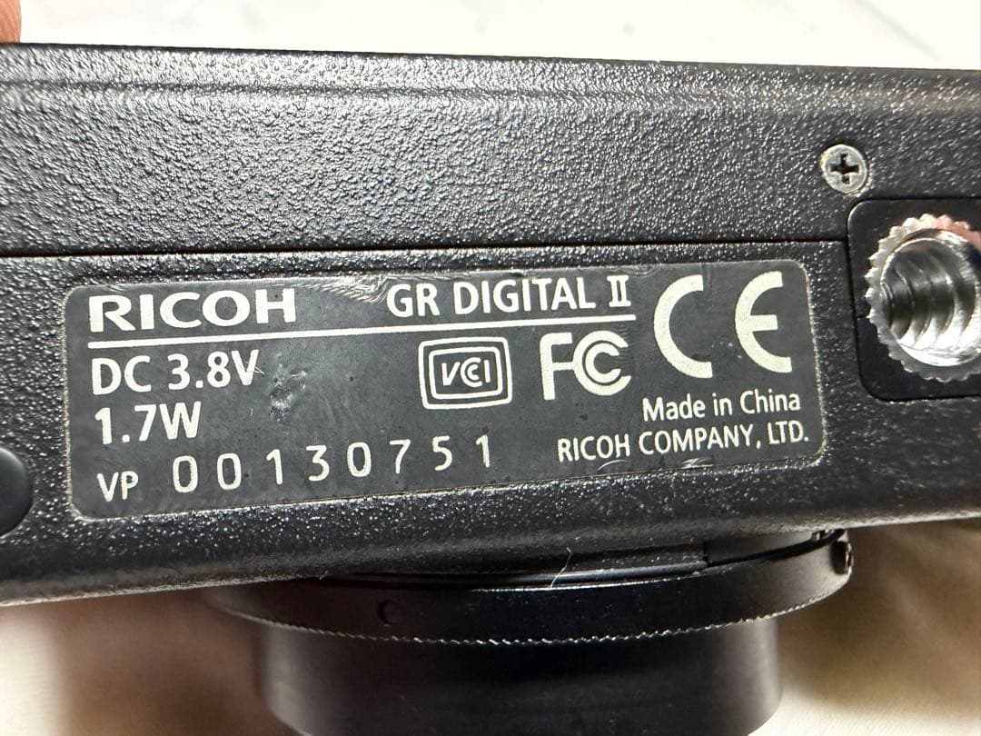 RICOH GR DIGITAL II ジャンク 通電OK