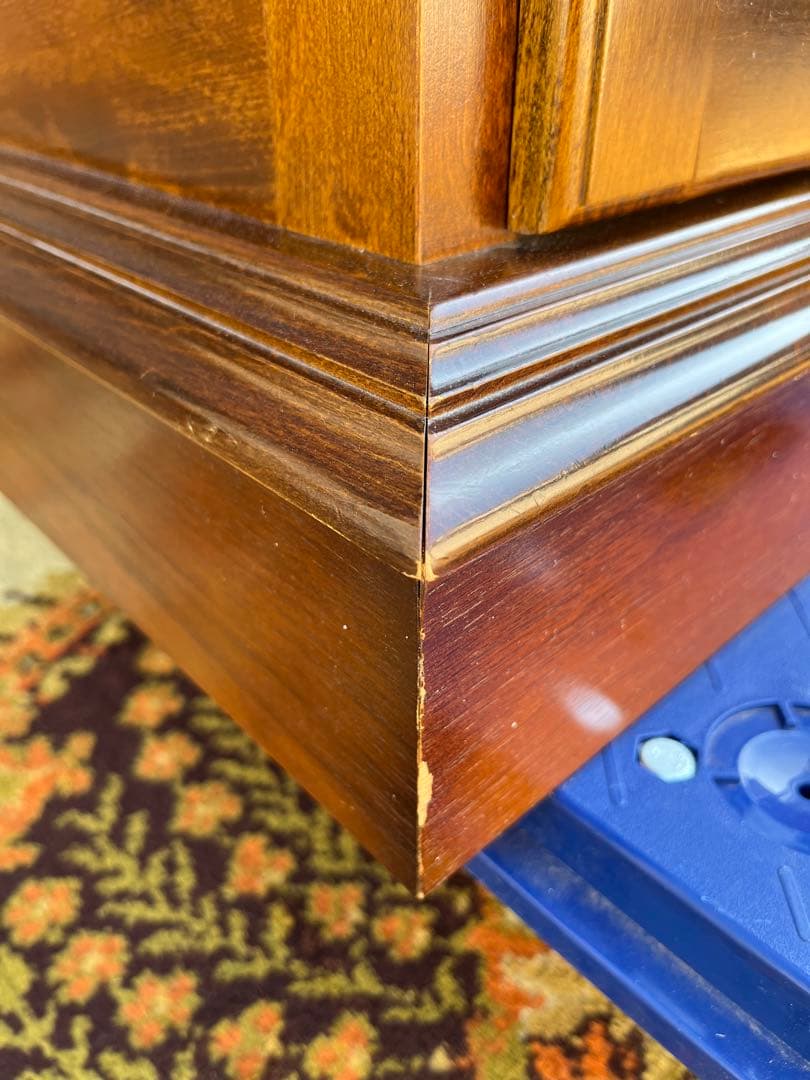 カリモク コロニアル キュリオケース ガラスキャビネット